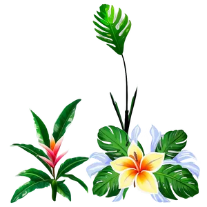 Tropical Plant Design PNG 78