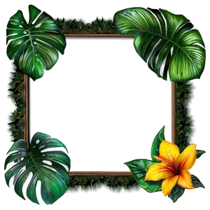 Tropical Plant Frames PNG 06252024