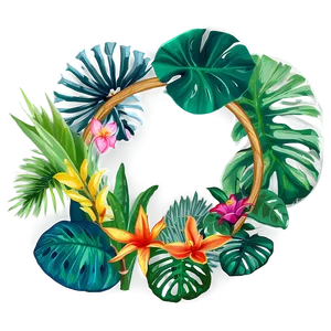 Tropical Plant Frames PNG Mcs PNG