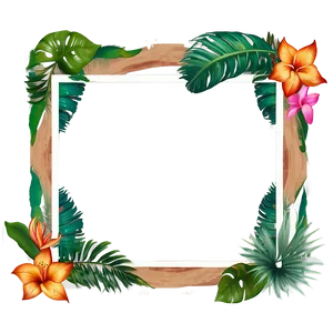 Tropical Retreat Frame PNG Kmq38 PNG