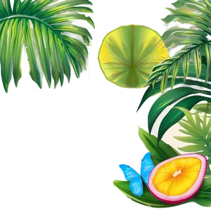 Tropical Scene Border PNG 47 PNG