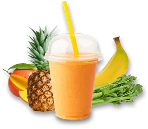 Tropical Smoothie Delight PNG image