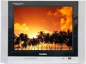 Tropical Sunseton C R T Monitor PNG
