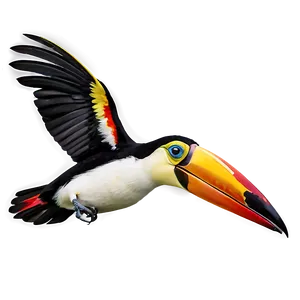 Tropical Toucan Flight PNG 5 PNG