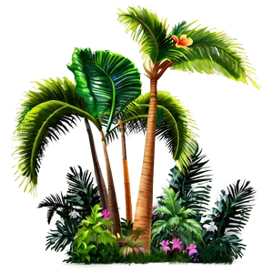 Tropical Trees PNG Wji PNG