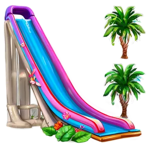 Tropical Water Slide Png 06122024 PNG image