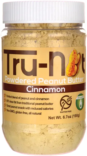 Tru Nut Powdered Peanut Butter Cinnamon PNG