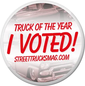 Truckofthe Year Voting Badge PNG image