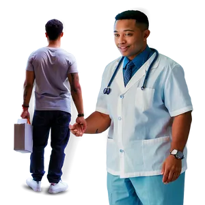 Trustworthy Male Nurse Png Vlp PNG image