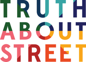 Truth About Street Text Overlay PNG image