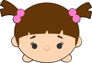 Tsum Tsum Cartoon Girl Character PNG image