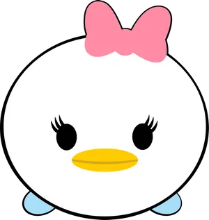 Tsum Tsum_ Daisy Duck_ Character PNG image
