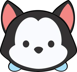 Tsum Tsum Figaro Character Design PNG image