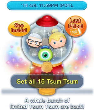 Tsum Tsum Limited Edition Event Promo PNG image
