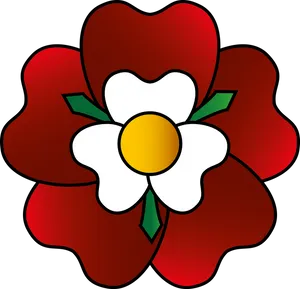 Tudor Rose Graphic PNG image