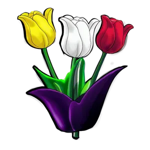 Tulip Drawing Png 05212024 PNG image