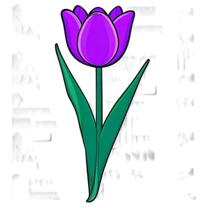 Tulip Flower Drawing PNG 45