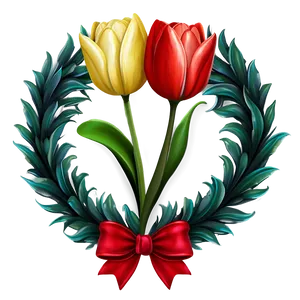 Tulip Wreath Png Klt72 PNG image