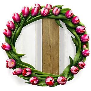 Tulip Wreath Png Xfs28 PNG image