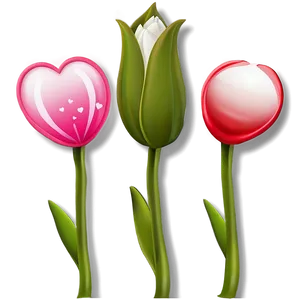 Tulips And Hearts Png 31 PNG image