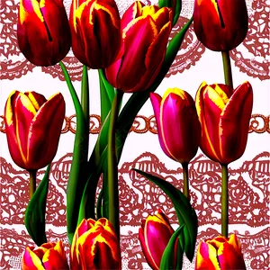 Tulips And Lace Png Dif48 PNG image