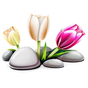 Tulips And Stones Png Urc77 PNG image