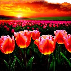 Tulips At Sunset Png 47 PNG image