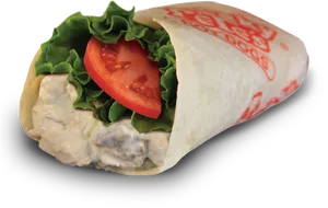 Tuna Salad Wrap Transparent Background PNG image