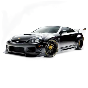 Tuned Black Car Png 06262024 PNG image