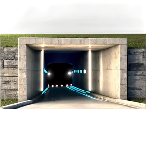 Tunnel With Led Lights Png 97 PNG image