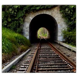 Tunnels And Railroad Tracks PNG 54