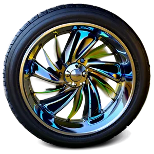 Turbine Car Wheel PNG 06122024