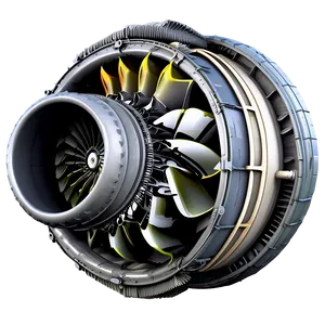 Turbofan Jet Engine Diagram Png 06292024 PNG image