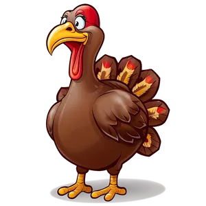 Turkey Cartoon Art Png 06272024 PNG image