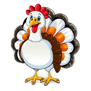 Turkey Cartoon For Thanksgiving Png 06272024 PNG image