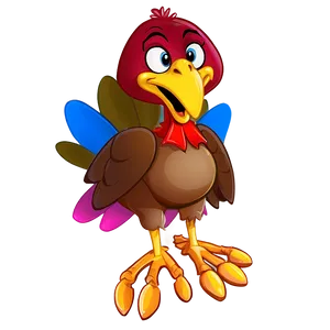 Turkey Cartoon Mascot Png 97 PNG image