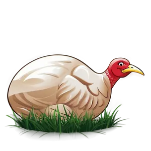 Turkey In Grass PNG Bob71