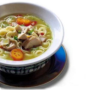 Turkey Noodle Soup PNG Qes10