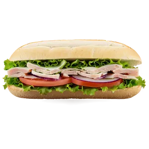 Turkey Sub Sandwich Png Qpt PNG image