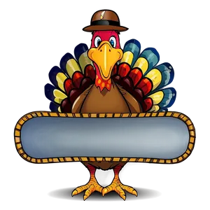 Turkey With Sign PNG Xmd PNG
