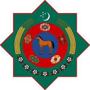 Turkmenistan State Emblem