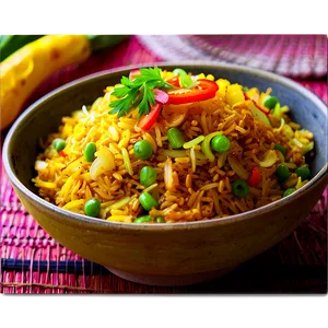 Turmeric Fried Rice PNG Pmb38 PNG