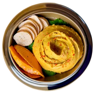 Turmeric Ginger Hummus Png 06252024 PNG image