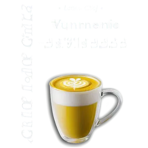 Turmeric Latte Golden Png Eyx79 PNG image