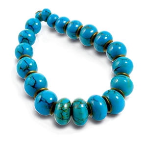 Turquoise Beads PNG 97