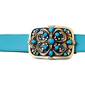 Turquoise Belt Buckle PNG Umc21 PNG