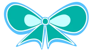 Turquoise Bow Graphic