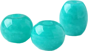 Turquoise Jade Beads Transparent Background PNG image
