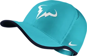 Turquoise Nike Running Cap PNG image