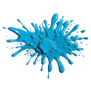 Turquoise Paint Splash PNG Opr